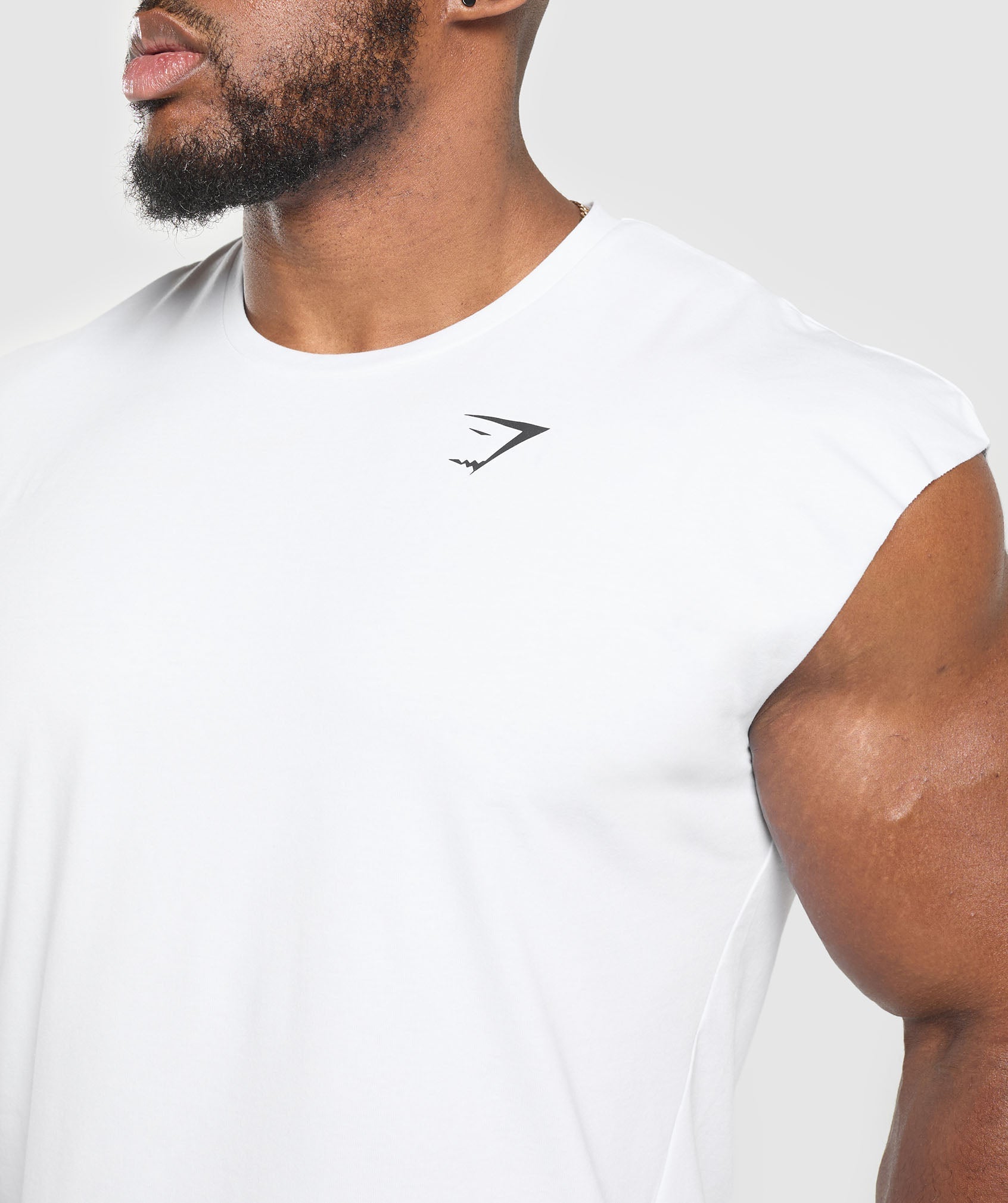 Gymshark Critical Cut Off Tank White