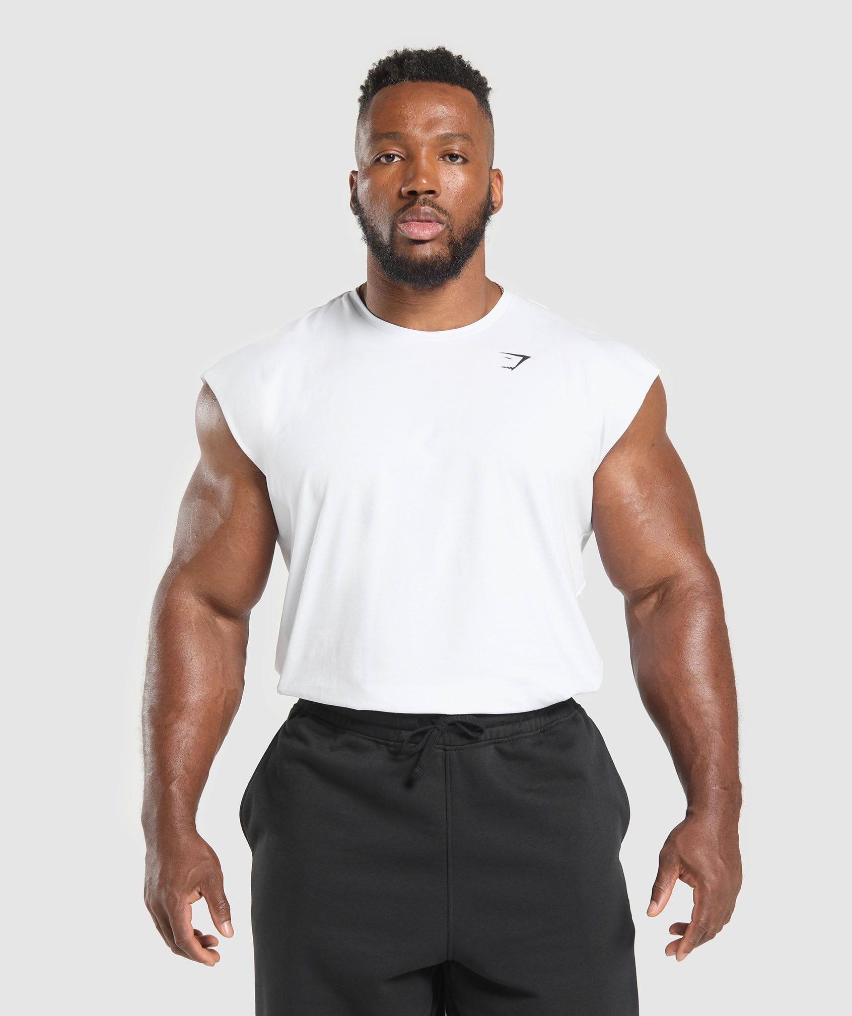 Gymshark Critical Cut Off Tank White