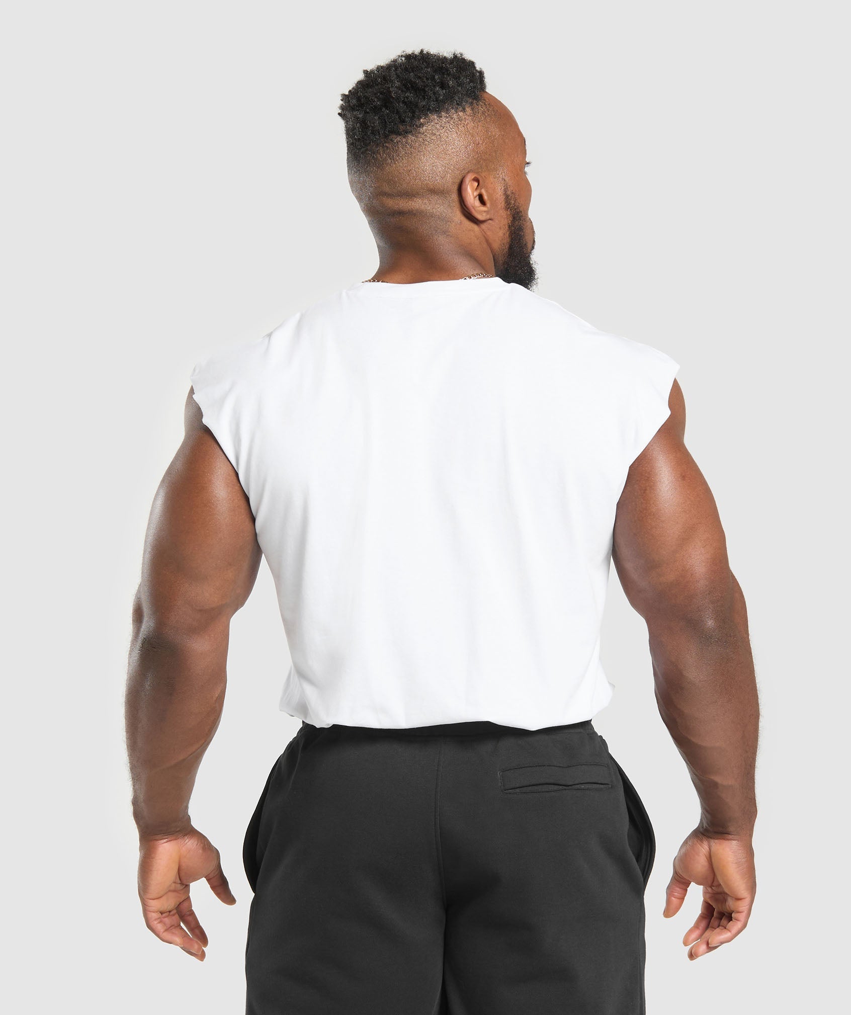 Gymshark Critical Cut Off Tank White