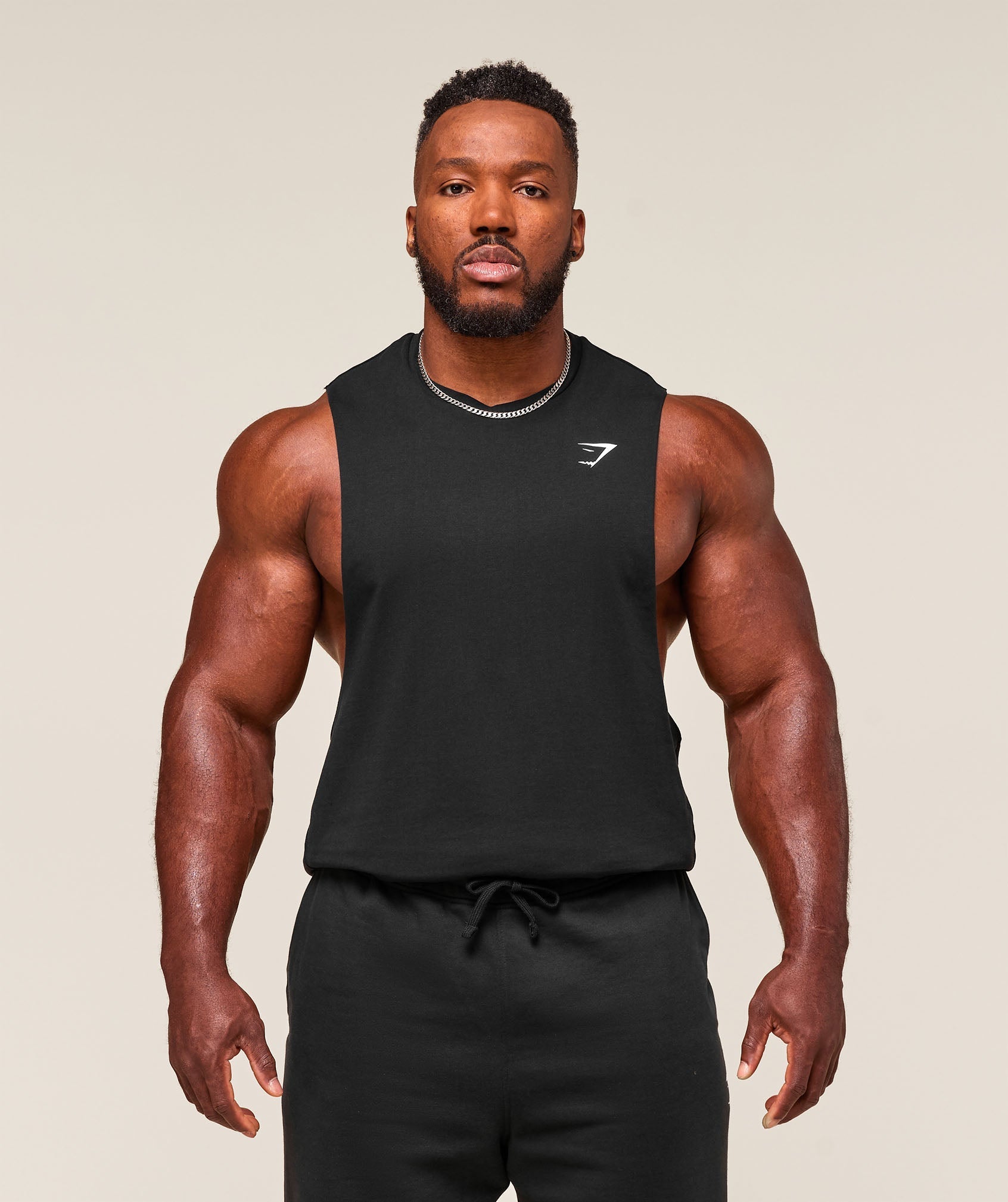 Gymshark Critical Drop Arm Tank Black