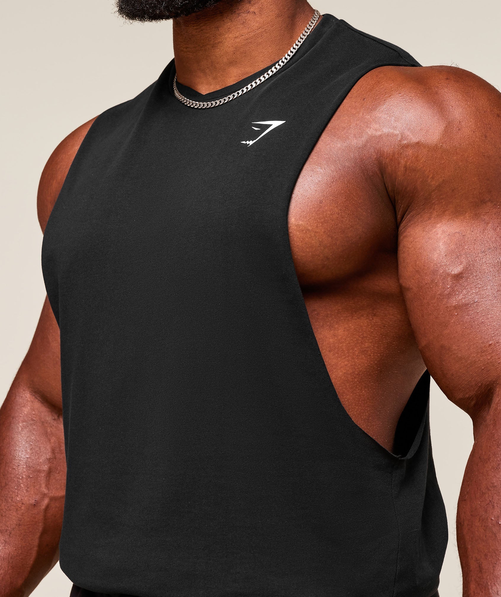 Gymshark Critical Drop Arm Tank Black