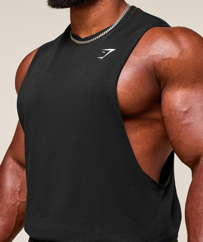 Gymshark Critical Drop Arm Tank Black