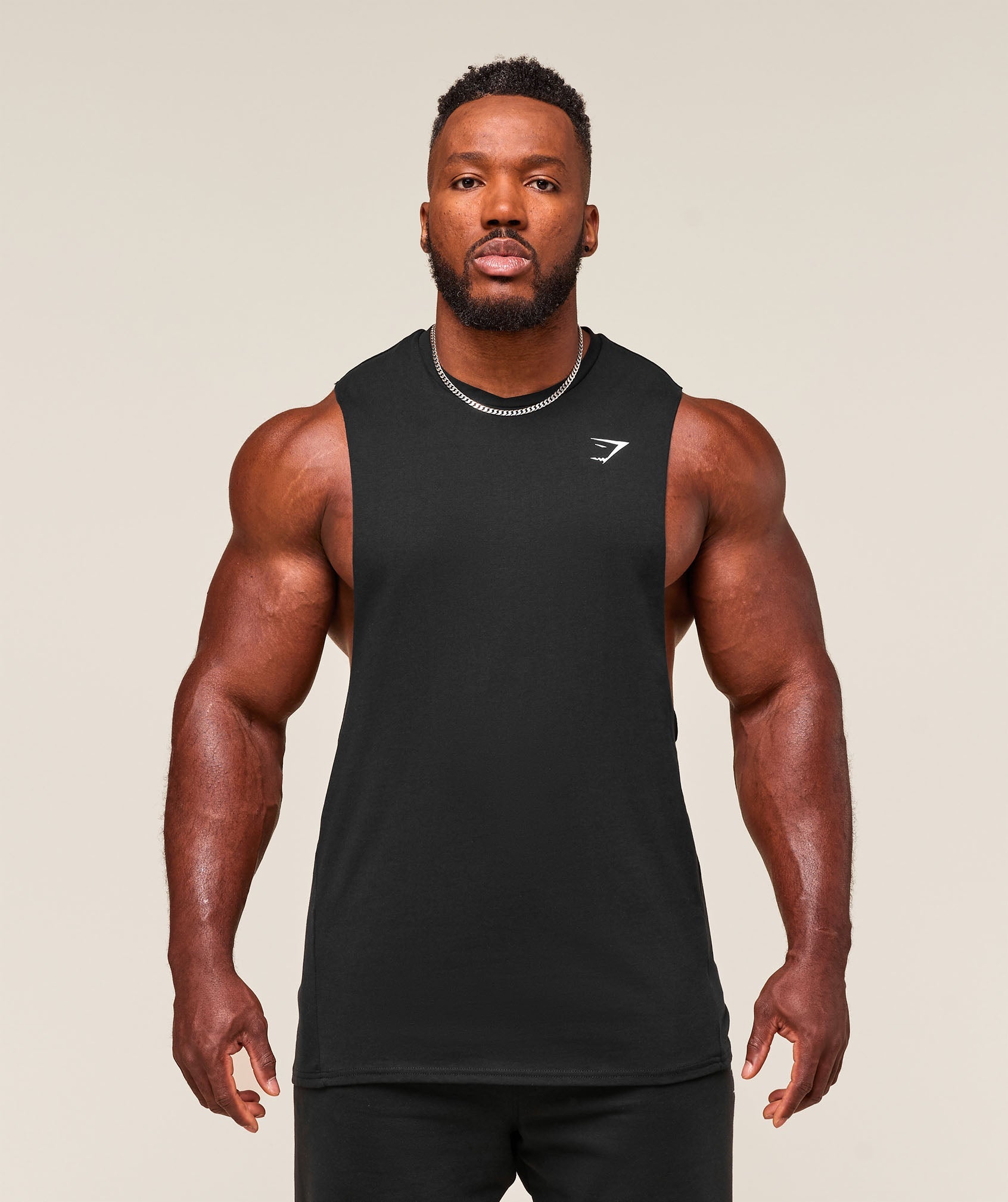 Gymshark Critical Drop Arm Tank Black