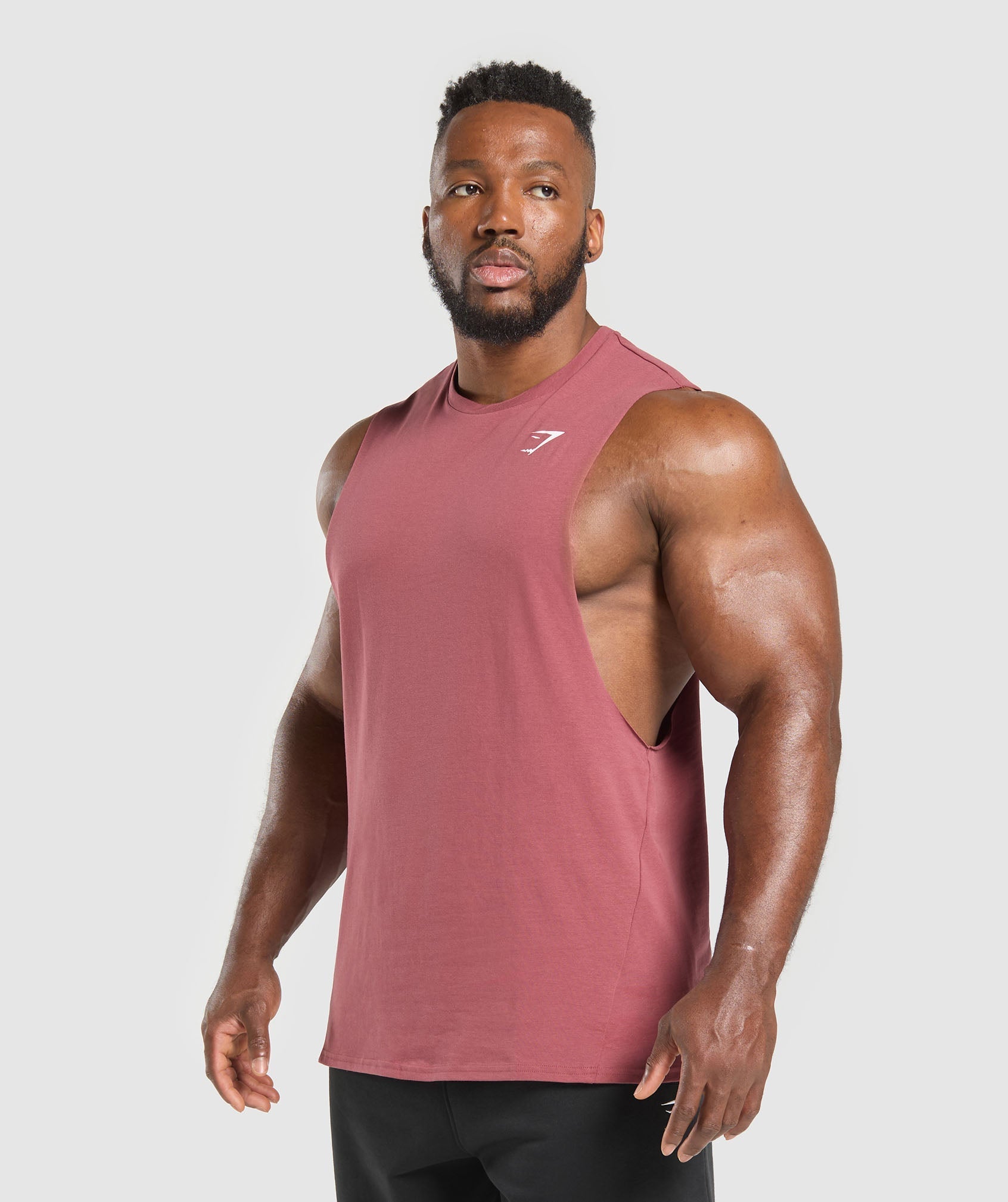 Gymshark Critical Drop Arm Tank Washed Berry Pink