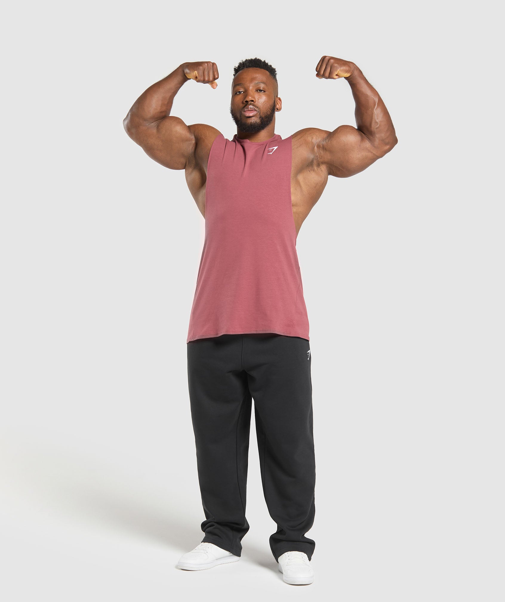 Gymshark Critical Drop Arm Tank Washed Berry Pink