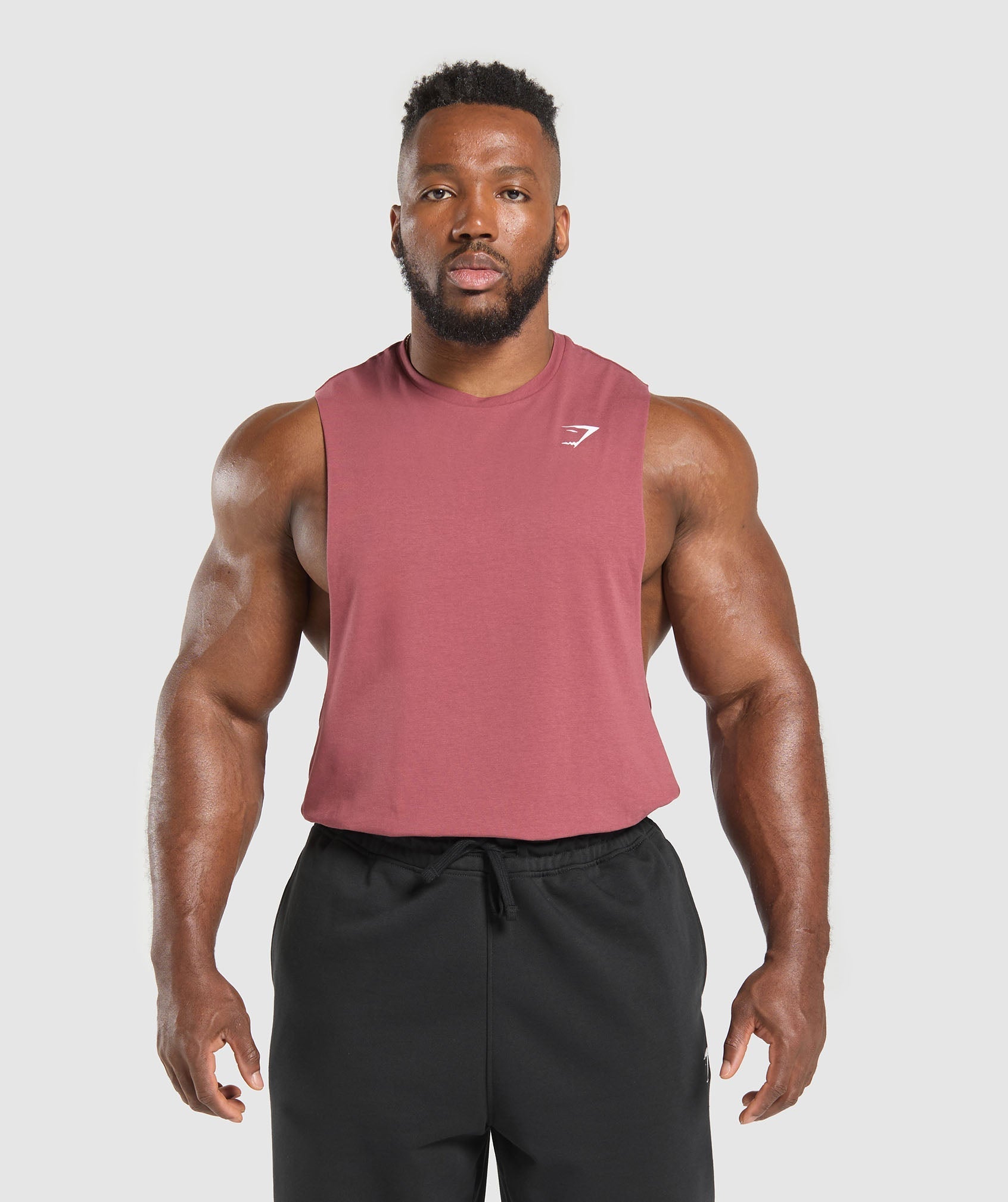 Gymshark Critical Drop Arm Tank Washed Berry Pink