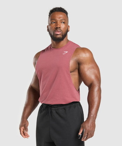 Gymshark Critical Drop Arm Tank Washed Berry Pink