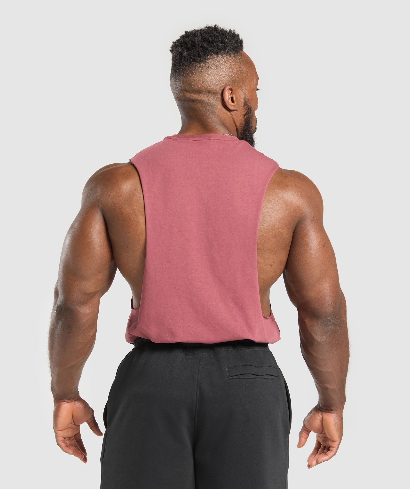 Gymshark Critical Drop Arm Tank Washed Berry Pink