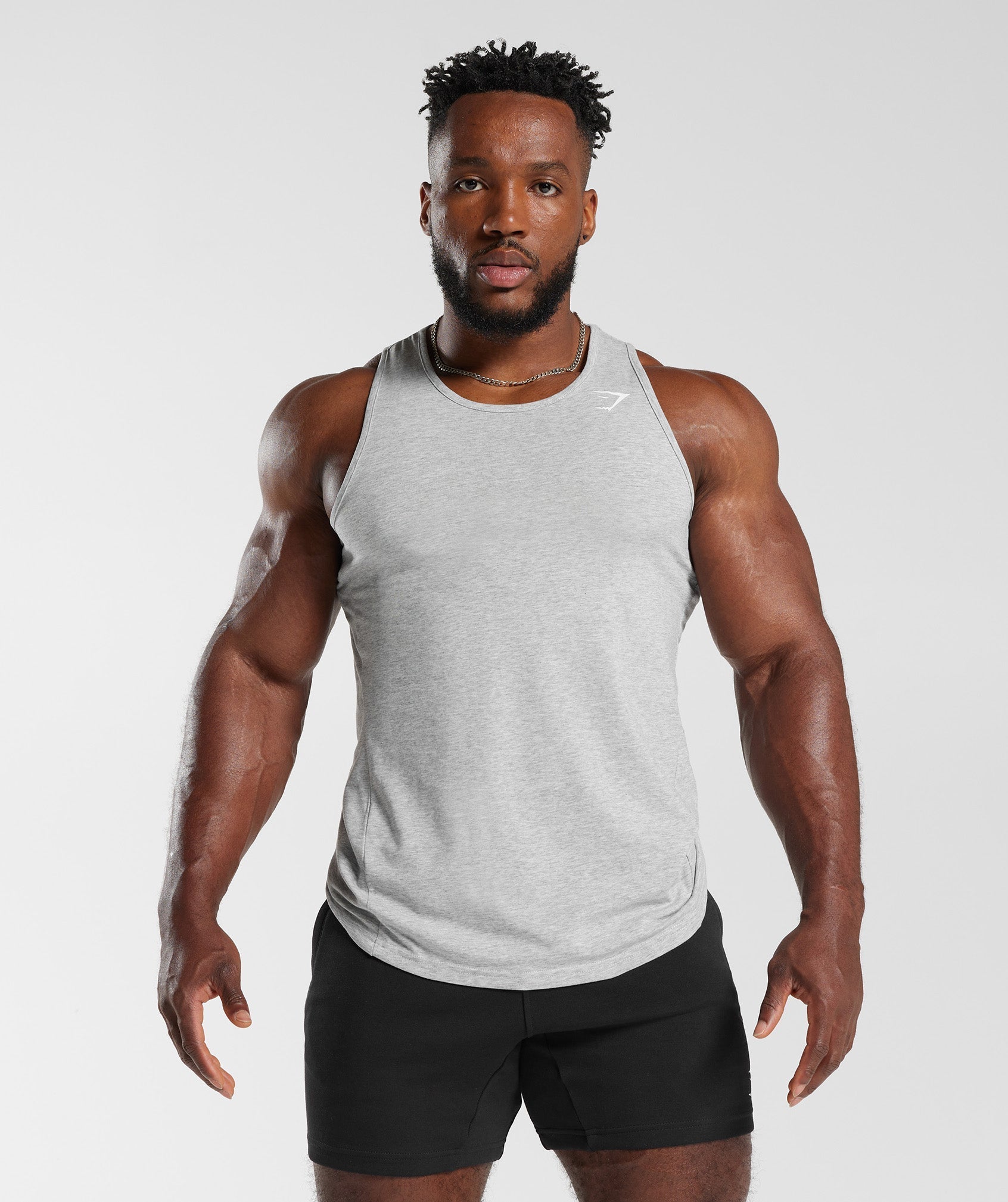 Gymshark Critical Tank Light Grey Marl