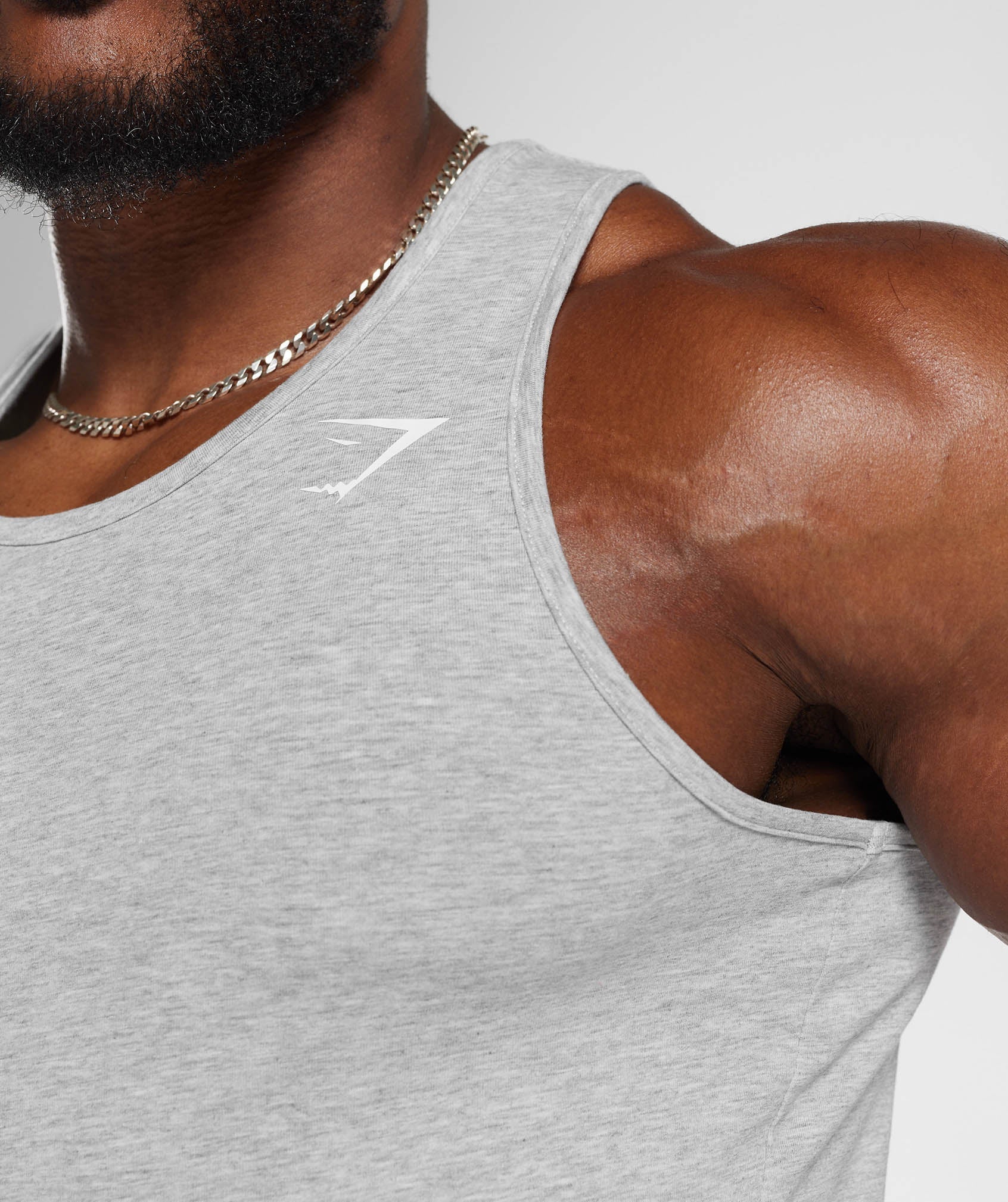 Gymshark Critical Tank Light Grey Marl