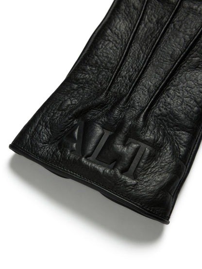 Denim Tears André Leon Talley Croc Embossed Leather Gloves