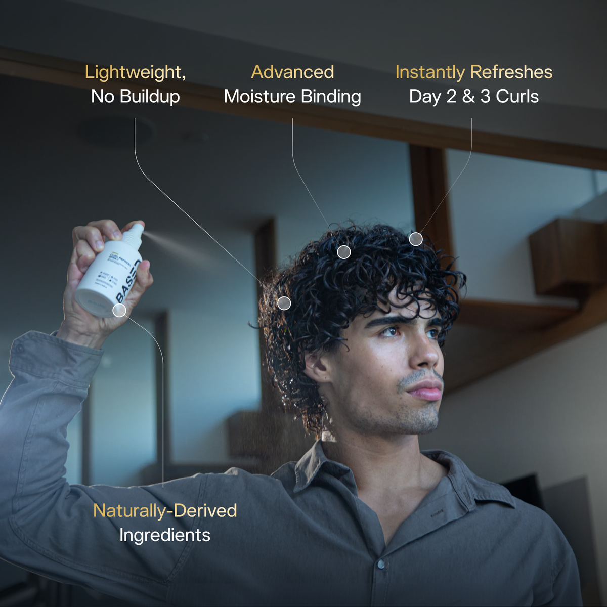Based Curl Refresh Spray