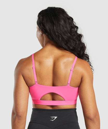 Women's Gymshark Cut Out Bandeau Physical Pink