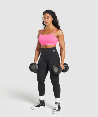 Women's Gymshark Cut Out Bandeau Physical Pink