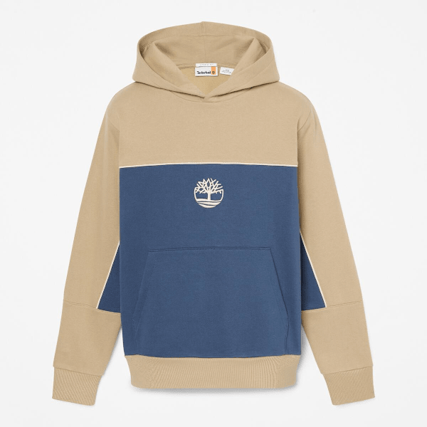 Timberland Cut-And-Sew Hoodie Lemon Pepper/Dark Denim