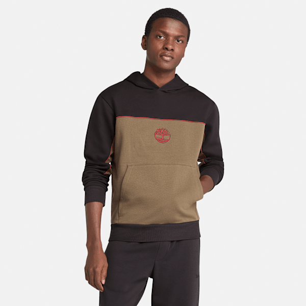 Timberland Cut-And-Sew Hoodie Black/Leaf Green