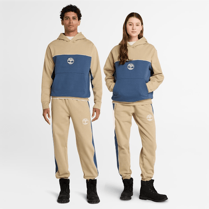 Timberland Cut-And-Sew Hoodie Lemon Pepper/Dark Denim