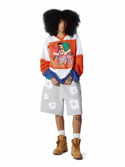 Denim Tears Burning Flag Hockey Jersey