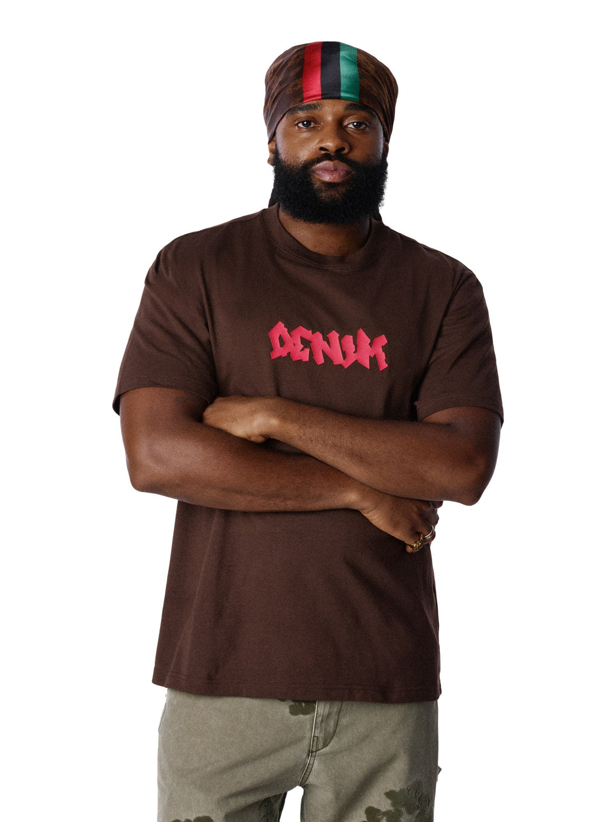 Denim Tears Handstyle Tee Brown