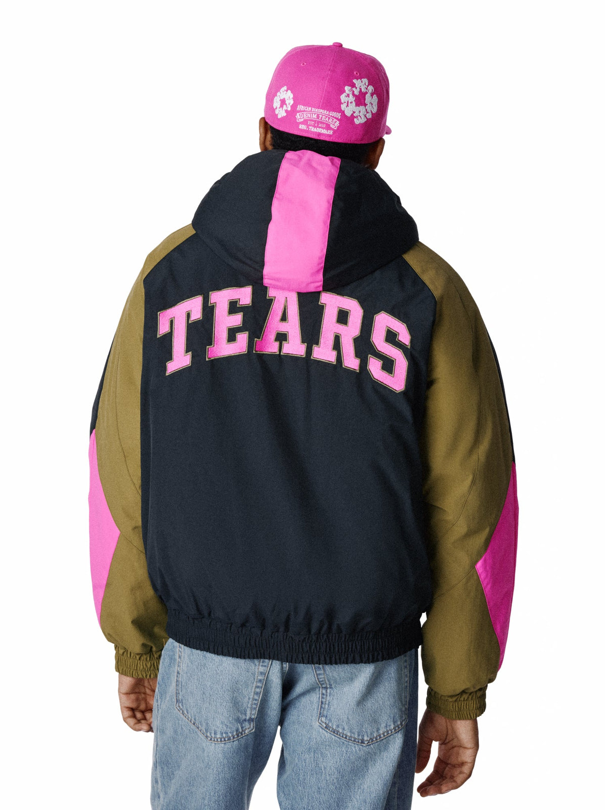 Denim Tears Stadium Jacket Black / Pink