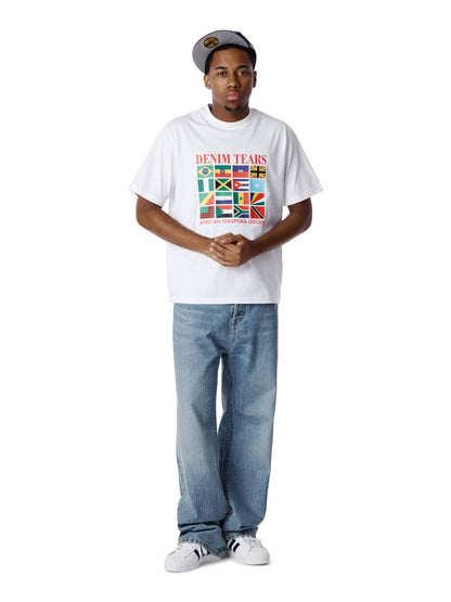 Denim Tears Diaspora Flags Tee White