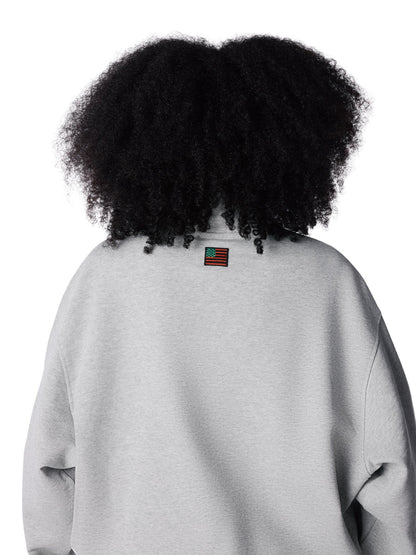 Denim Tears André Leon Talley Quarter-Zip Sweatshirt Grey