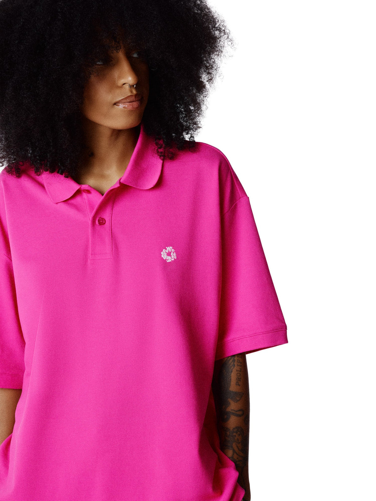 Denim Tears Wreath Polo Pink
