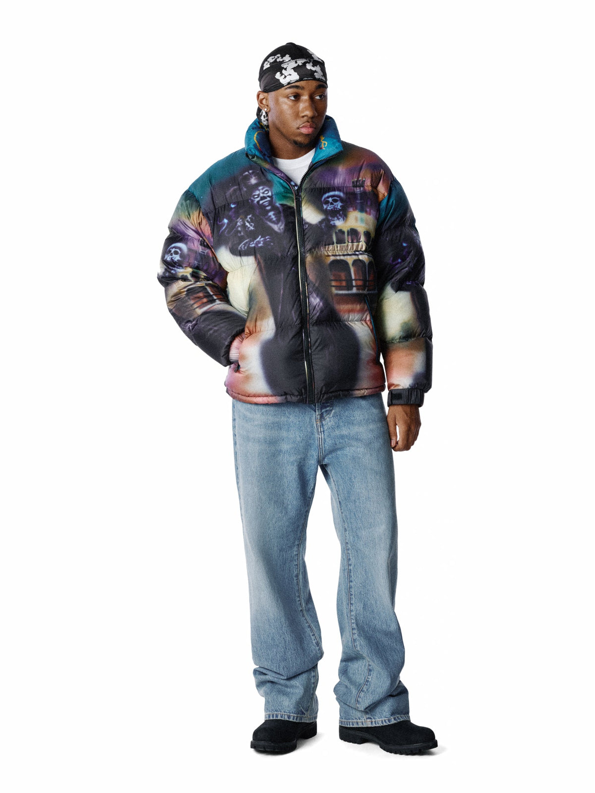 Denim Tears Spacebrat Baron Samedi Puffer Jacket