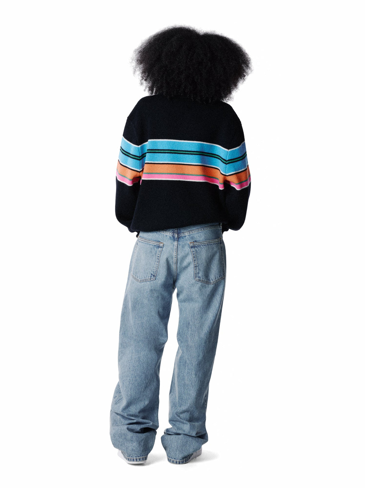 Denim Tears Knit Striped Polo Sweater Multi