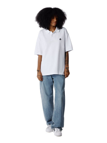 Denim Tears Wreath Polo White