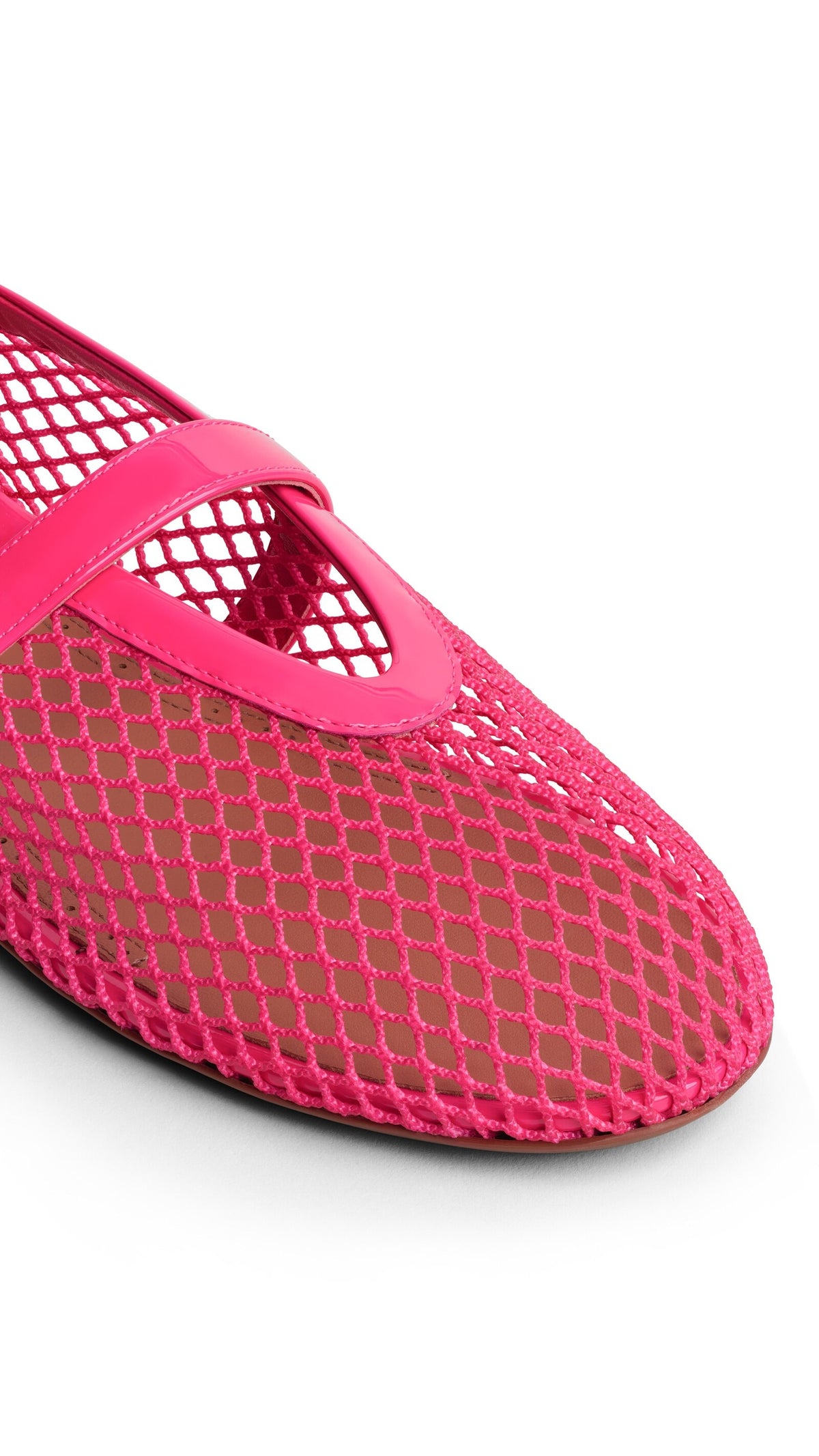 Alaïa Ballet Flats In Fishnet