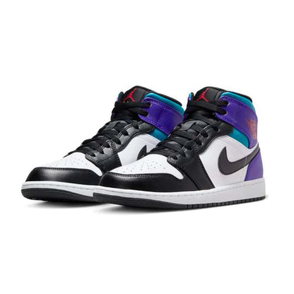 Purple sales teal jordans