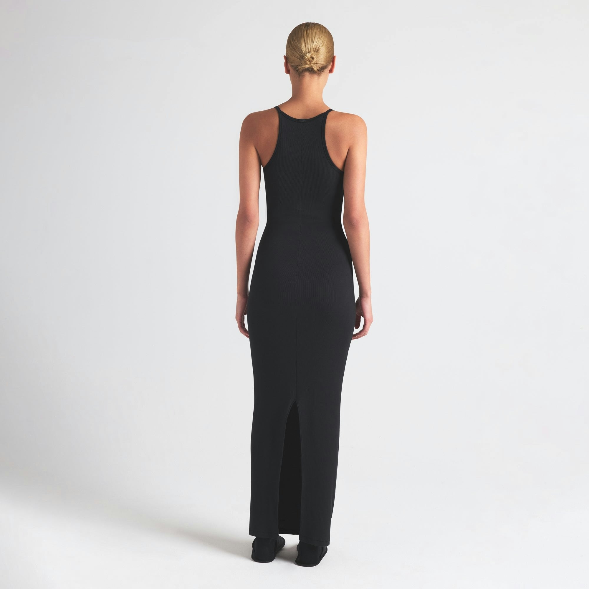 COTTON RIB LONG CAMI DRESS