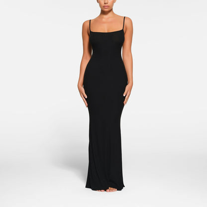 SOFT LOUNGE PETITE LONG SLIP DRESS