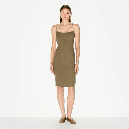 Skims Soft Lounge Midi Slip Dress Oak