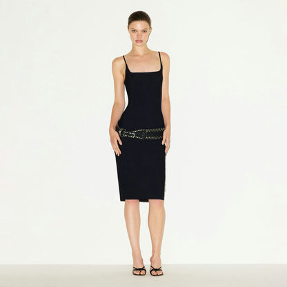 CLING MATTE MIDI DRESS