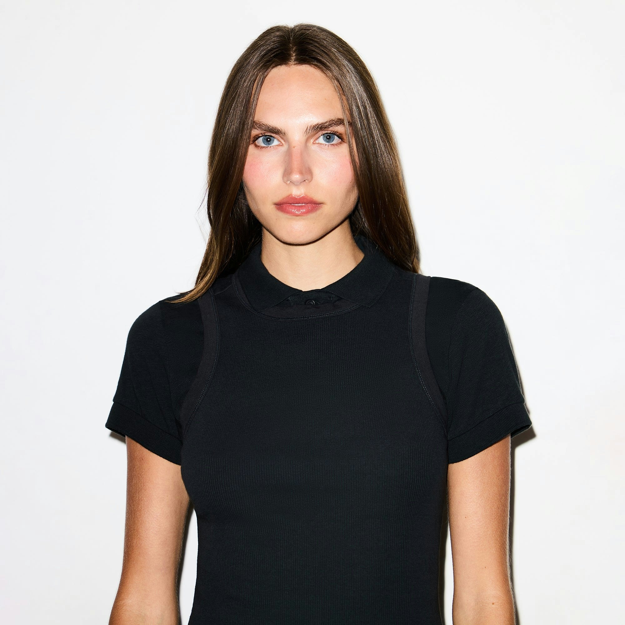 Skims Cotton Rib Tank Dress Soot