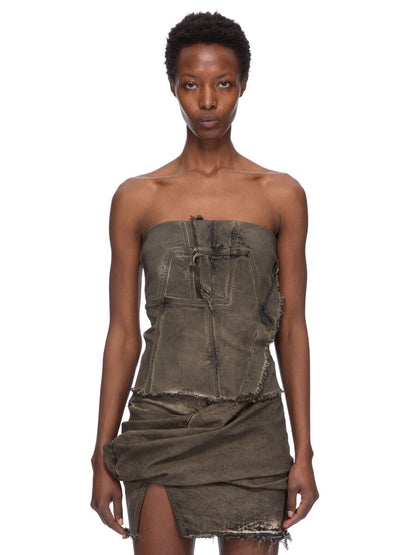 Rick Owens Splintered Bustier Top