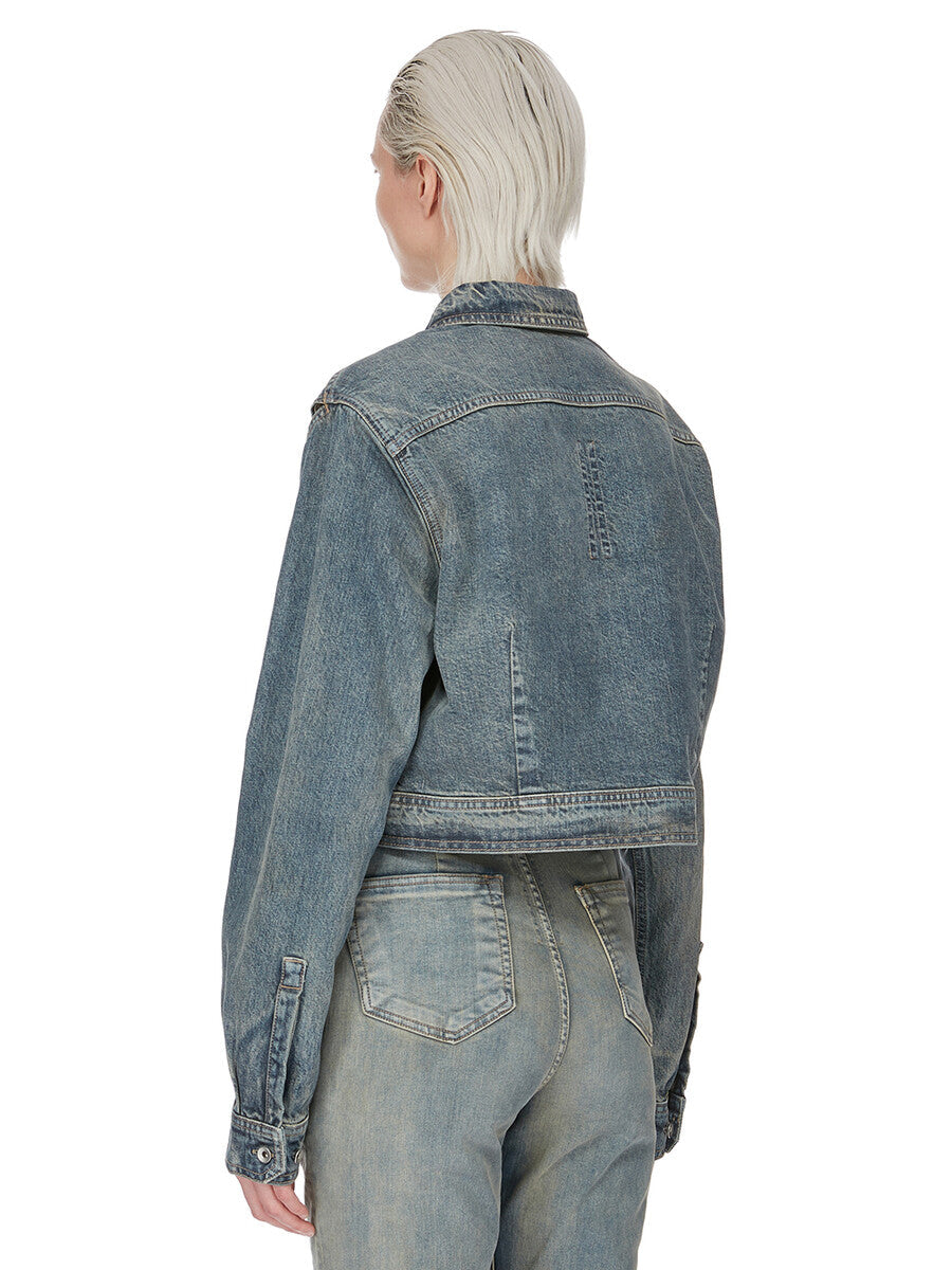 Rick Owens Cape Sleeve Cropped Outershirt