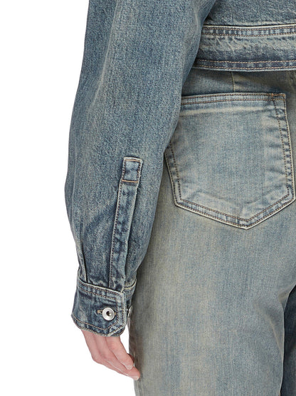 Rick Owens Cape Sleeve Cropped Outershirt