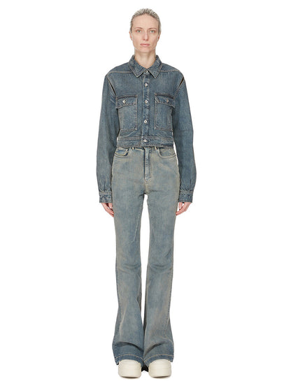 Rick Owens Cape Sleeve Cropped Outershirt