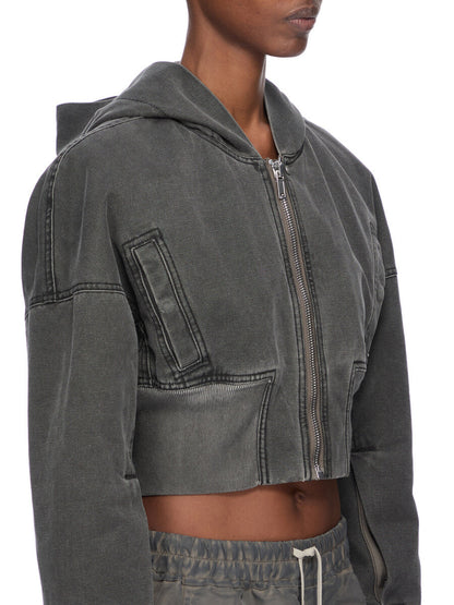 Rick Owens Hooded Cropped Flight