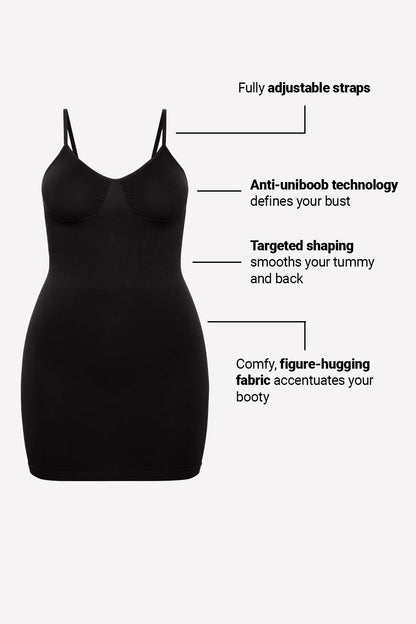 Fabletics Smooth As Hell Shaping Mini Dress