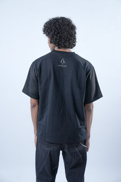 SUEDE SLEEVES TEE