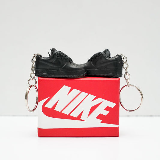 3D Sneaker Keychain With Box - Air Force 1 Black