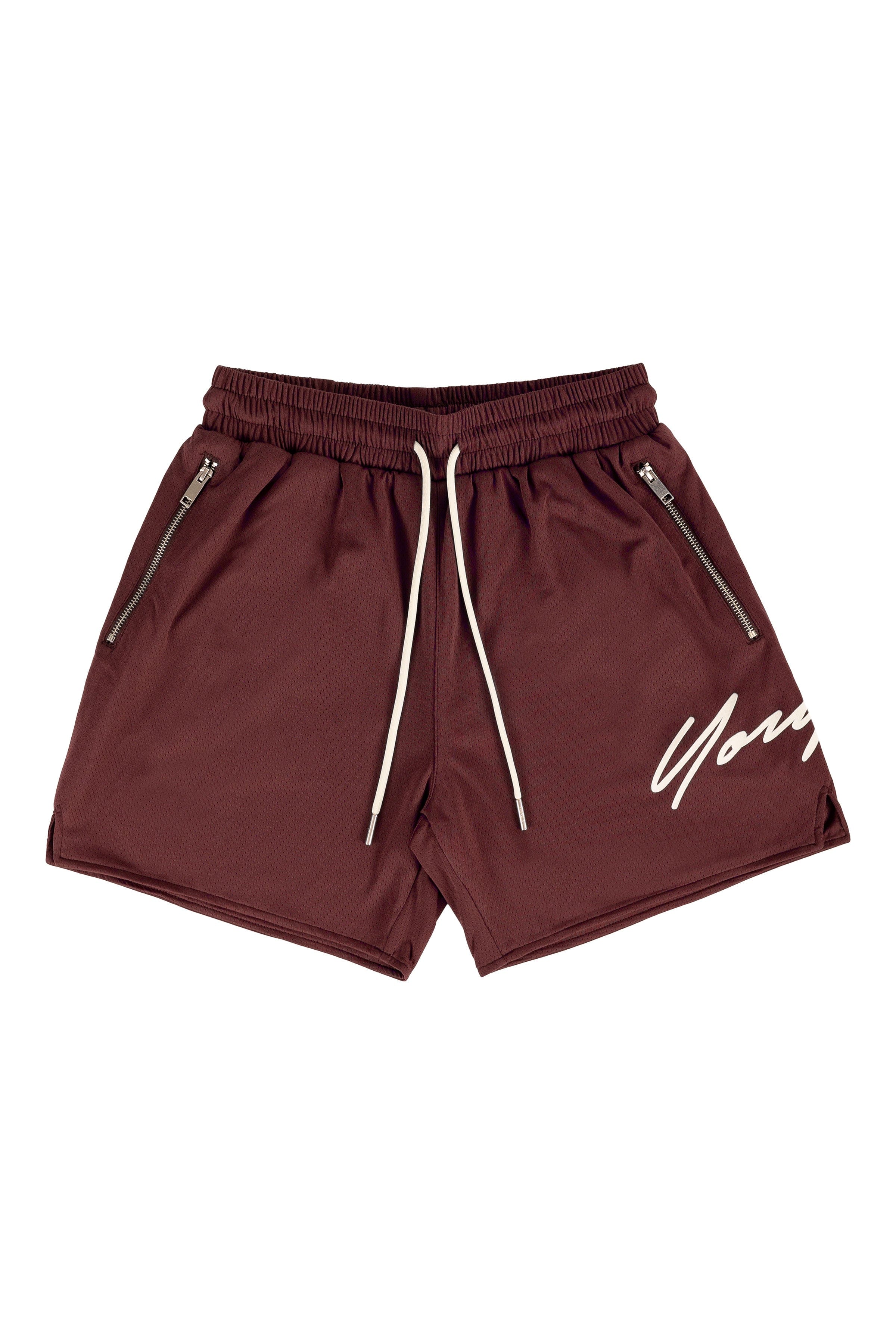 YoungLA 115 Signature Shorts Brown
