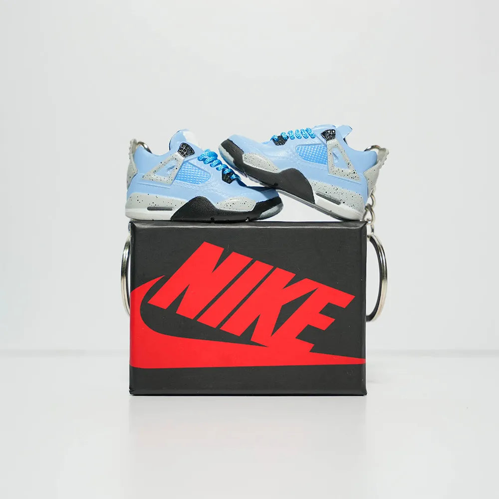 3D Sneaker Keychain With Box - AJ4 UNC