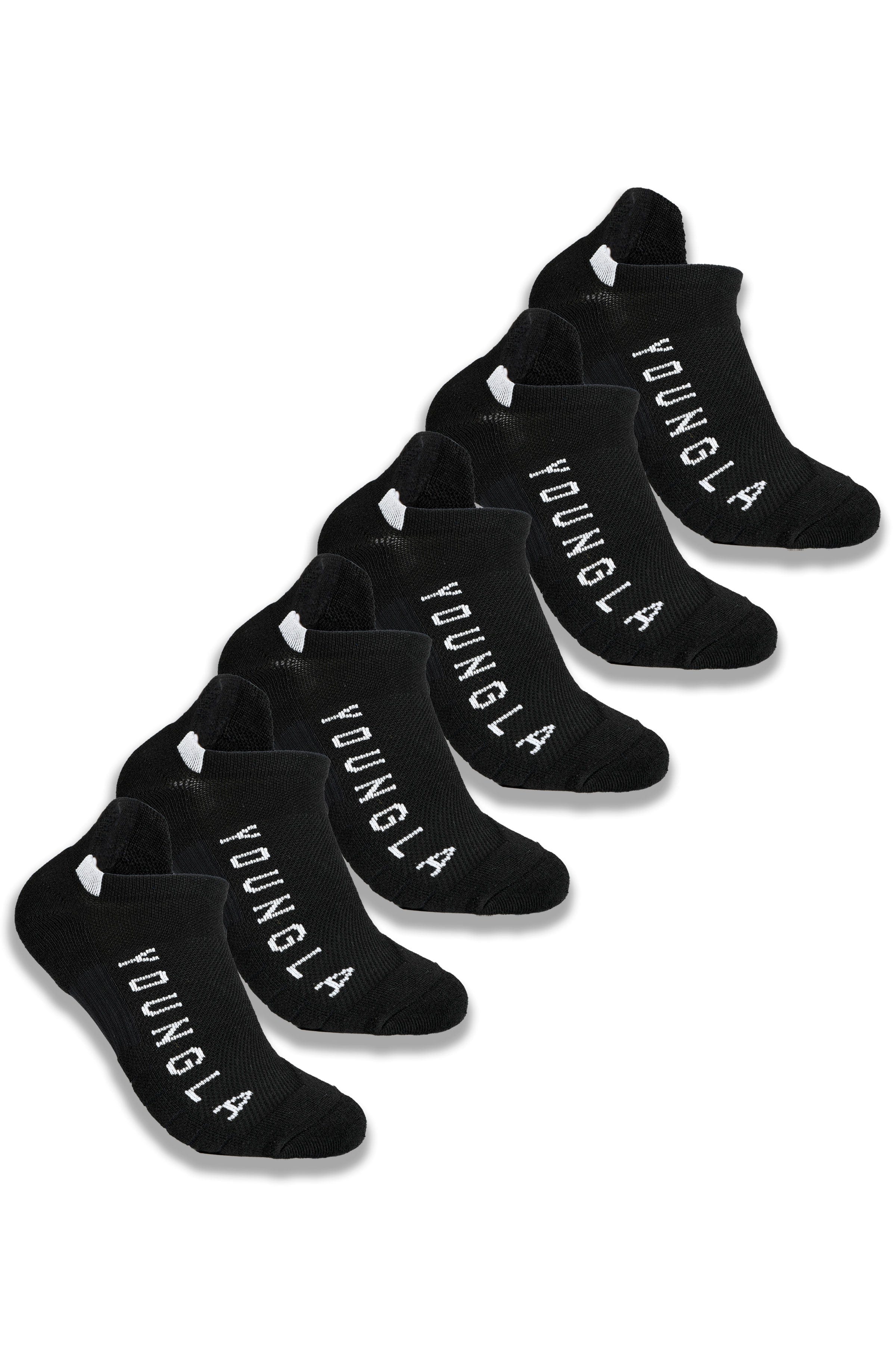 YoungLA 710 Performance Ankle Socks 3-Pack White
