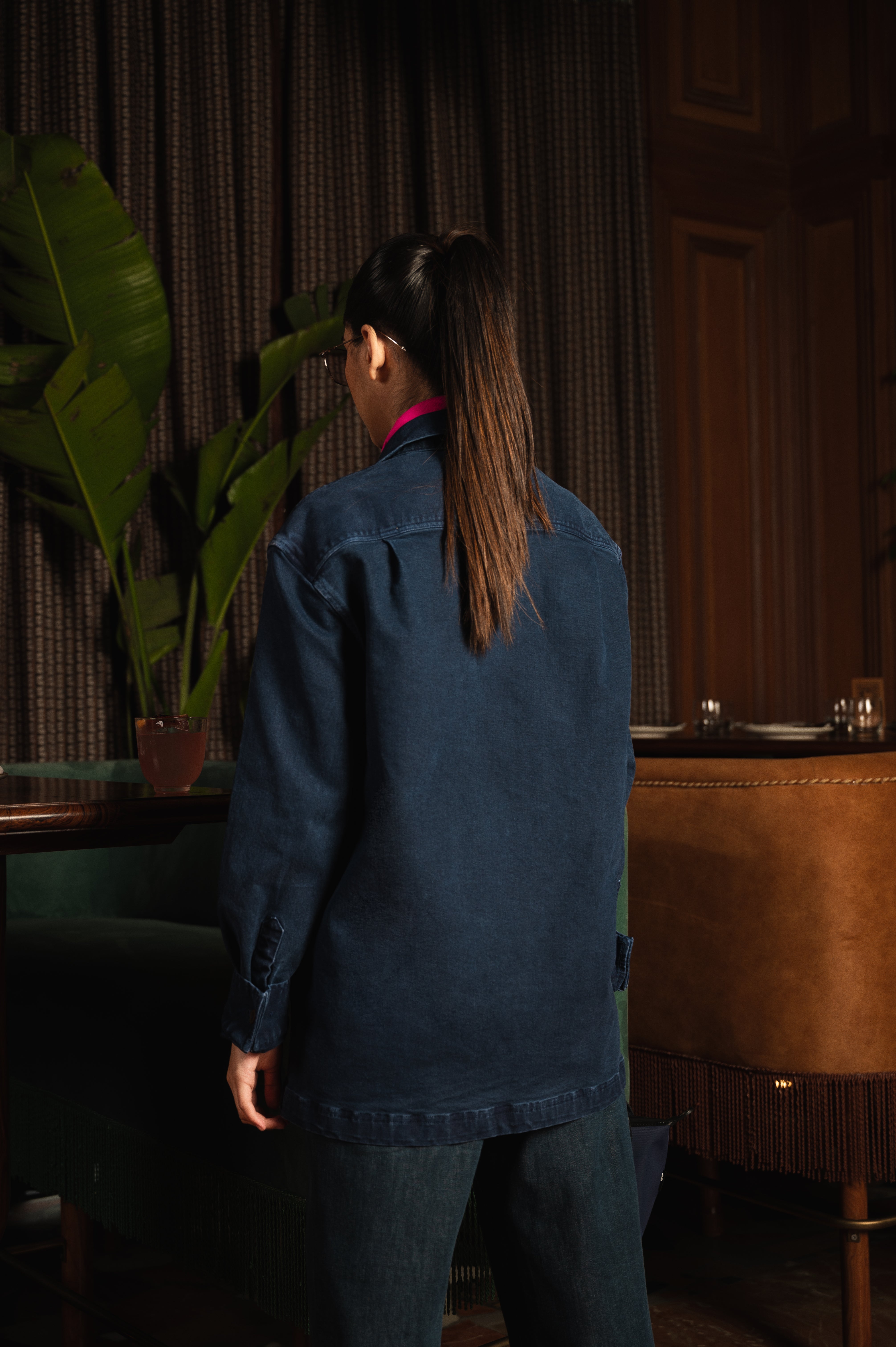 Guilty Pleasure Denim Pullover In Blue