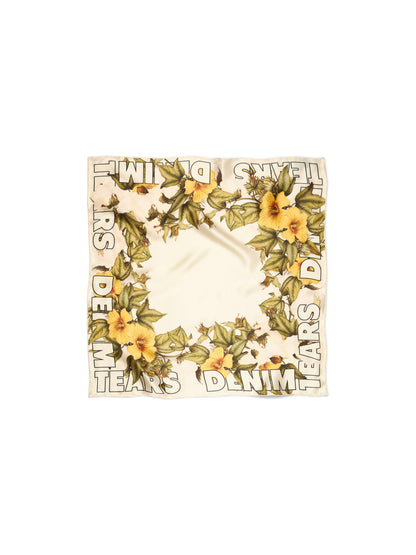 Denim Tears Floral Silk Bandana Cream